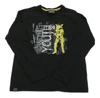 Černé triko s potiskem Icepeak 