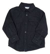 Tmavomodrá rifľová košeľová bunda Jasper Conran