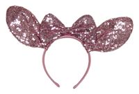 Světlerůžová čelenka s flitry - Minnie