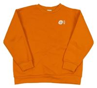 Oranžová mikina s potlačou Shoeby