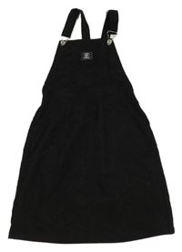 Čierne menšestrové šaty s nášivkou Shein