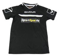 Černé sportovní tričko s nápisy Givova 