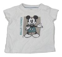Biele tričko s Mickeym C&A