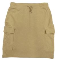 Béžová tepláková sukňa s vreckami H&M