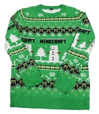 Zelený sveter s Minecraft George
