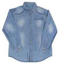 Modrá rifľová košeľa S. Oliver