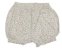 Smotanové kvietkovane kraťasy Mothercare
