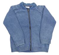 Modrý melírovaný prepínaci sveter zn. F&F