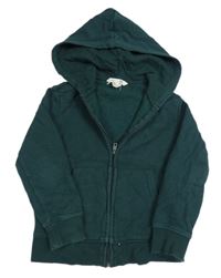 Tmavozelená prepínaci mikina s kapucňou zn. H&M