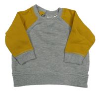 Sivo-okrová melírovaná mikina H&M