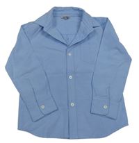 Modrá melírovaná košile BIENZOE