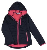 Tmavomodrá sofhshellová bunda s kapucňou Pepperts!