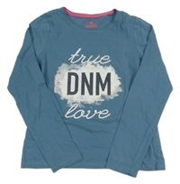 Modrošedé tričko s nápismi Pepperts!