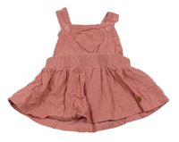 Ružová menšestrová na traká sukňa so srdiečkom Topomini