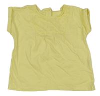 Žlté melírované tričko s madeirou fagottino