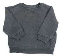 Tmavosivá rebrovaná mikina zn. Primark