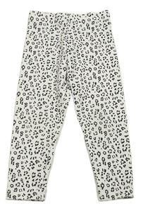 Biele legíny s leopardím vzorom George