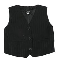 Čierna pruhovaná slávnostná vesta