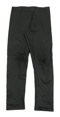 Černé koženkové legíny