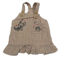 Pudrové menšestrové na traké šaty s Bambim a Thumperem Primark