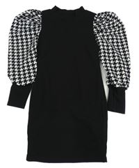 Čierno-vzorované šaty Shein