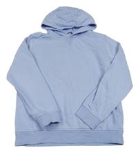 Svetlomodrá mikina s nápisom a kapucňou George