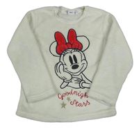 Smotanová chlpatá mikina s Minnie Original Marines