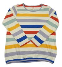 Smetanovo-farebné pruhované tričko TCM