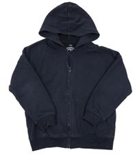 Tmavomodrá propínací mikina s kapucí M&S