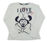 Biele tričko s Minnie Disney