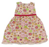 Svetloružová -farebné kvetované šaty Liegelind