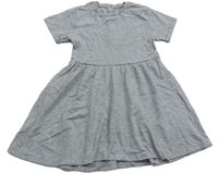 Sivé melírované šaty