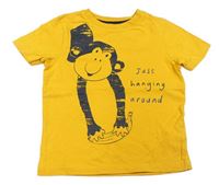 Žlté tričko s opicou George