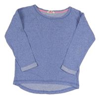 Modrá melírovaná lehká mikina H&M