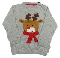 Sivý ľahký sveter so sobom H&M