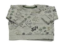 Sivá mikina s obrázkami zn. Nutmeg