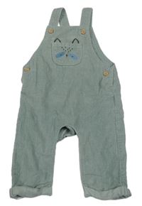 Khaki laclové manšestráky s čumákem F&F