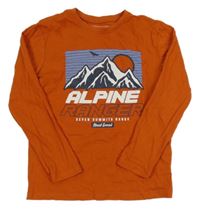 Tehlové tričko s potlačou Primark