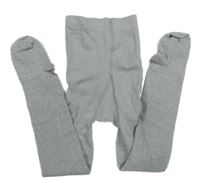 Stříbřitě sivé pančuchy H&M