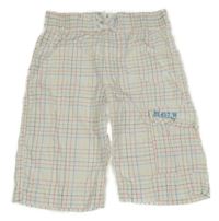 Bílo-barevné kostkované plážové kraťasy s kapsami H&M