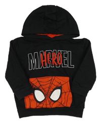 Čierna mikina s Marvel a kapucňou George