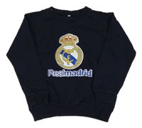 Tmavomodrá mikina s potiskem - Real Madrid