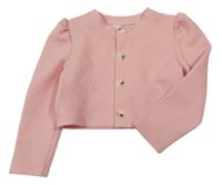 Svetloružové vzorované prepínaci crop tričko shein