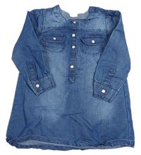 Tmavomodré ľahké rifľové šaty H&M