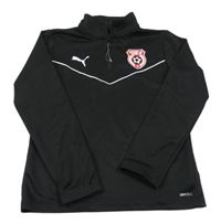 Čierna thermo mikina s výšivkou a logom Puma