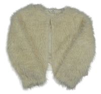 Smotanové kožušinové podšité bolerko H&M