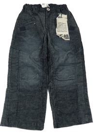 Nové - Tmavomodré manšestrové kalhoty St. Bernard