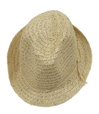 Béžovo-barevný třpytivý klobouk Pocopiano