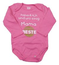 Růžové body s nápisem