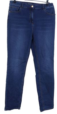 Dámske modré elastické skinny rifle Papaya